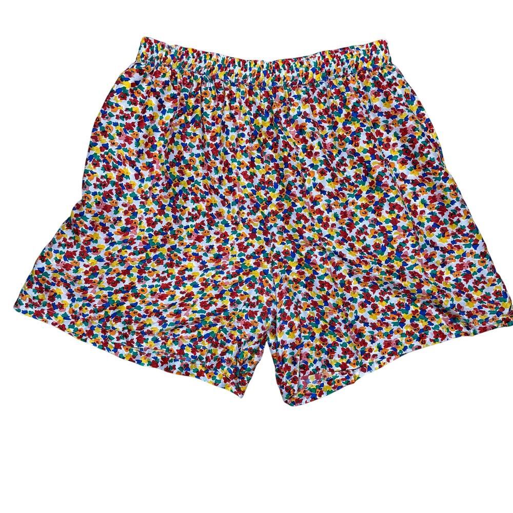 Oscar de la Renta Expressions 80s / 90s Silk Multicolor Print Pajama Set Medium - Picture 6 of 10